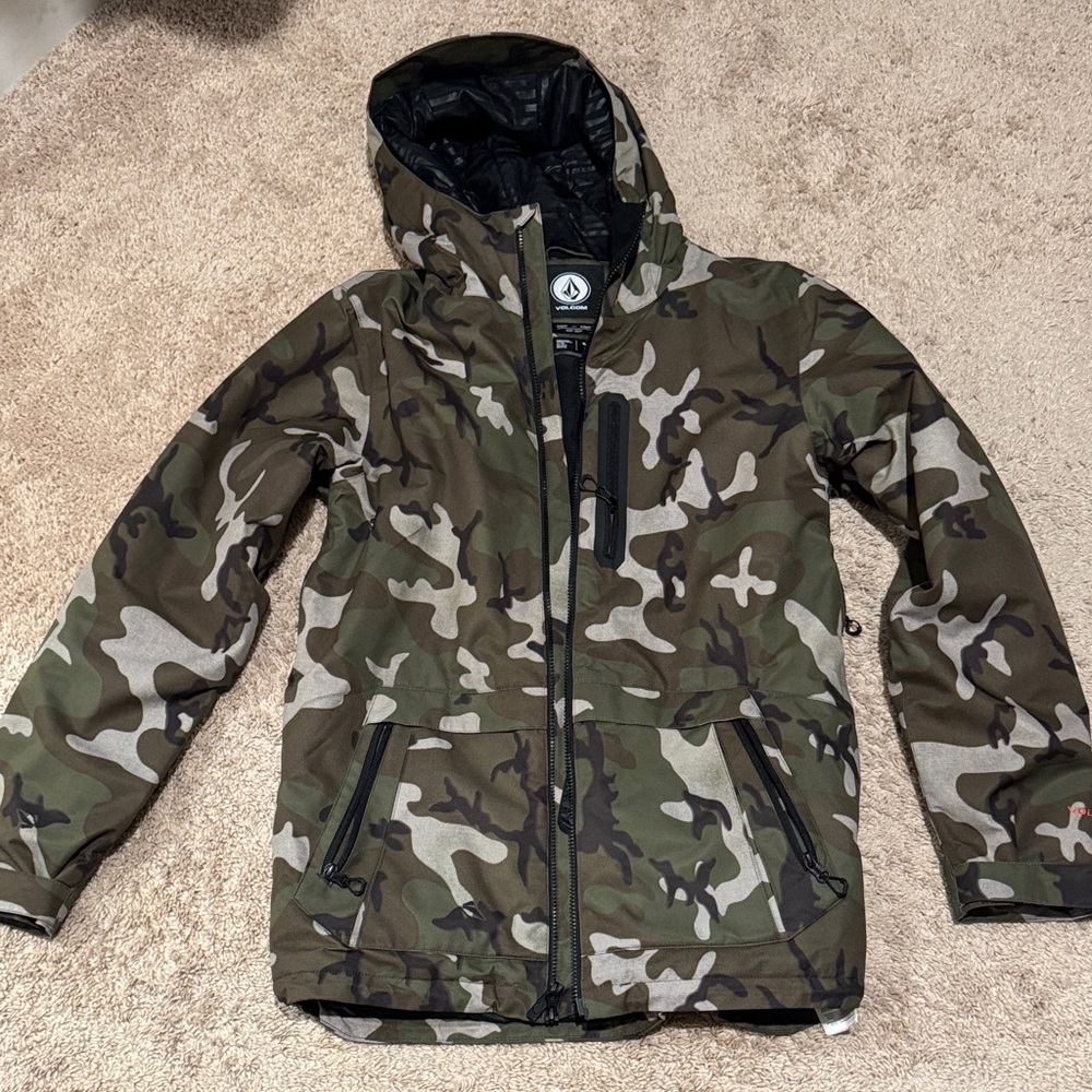 Volcom Kids Camouflage Puffer Jacket